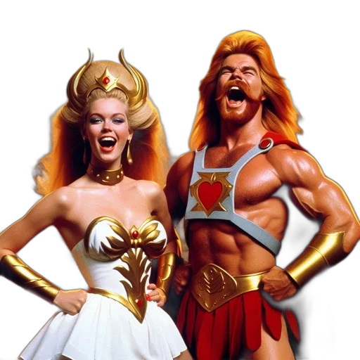 comic book art, concept art, fantasy art, two transparent PNG cut-out