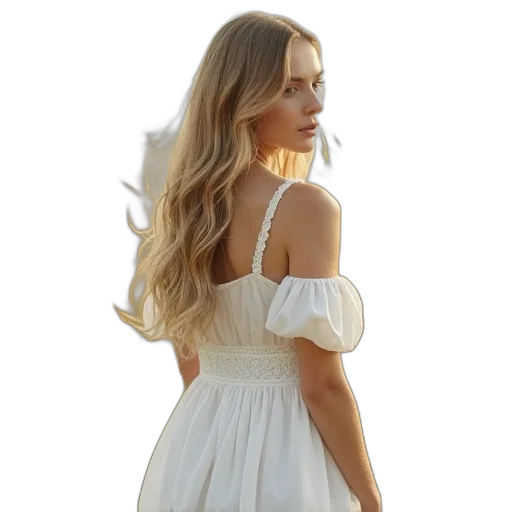 dress, hair, crown, jewelry transparent PNG cut-out