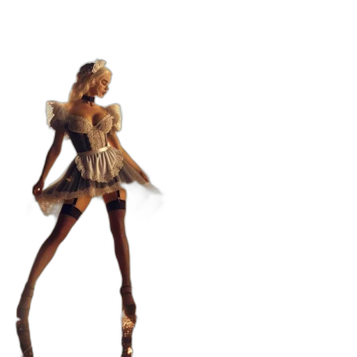 dress, staff, robot, weapon transparent PNG cut-out