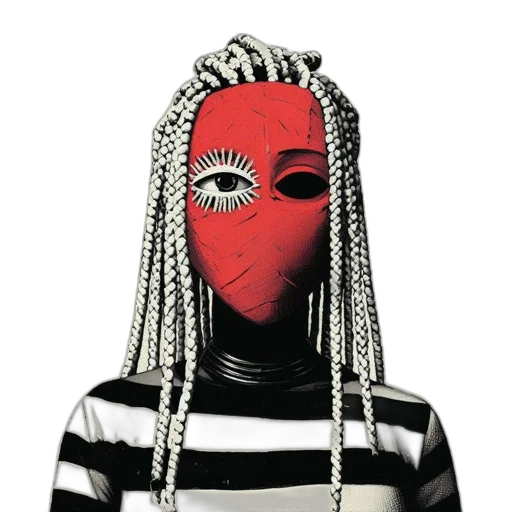 mask, hair, jewelry, face transparent PNG cut-out