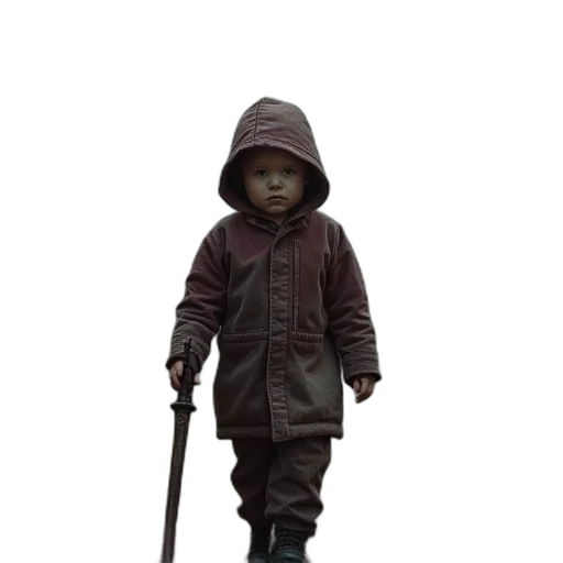 staff, jacket, umbrella, weapon transparent PNG cut-out