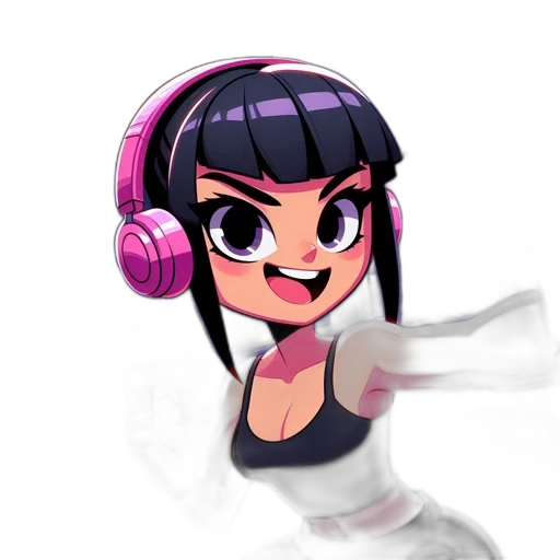 staff, cartoon, pixel art, anime transparent PNG cut-out