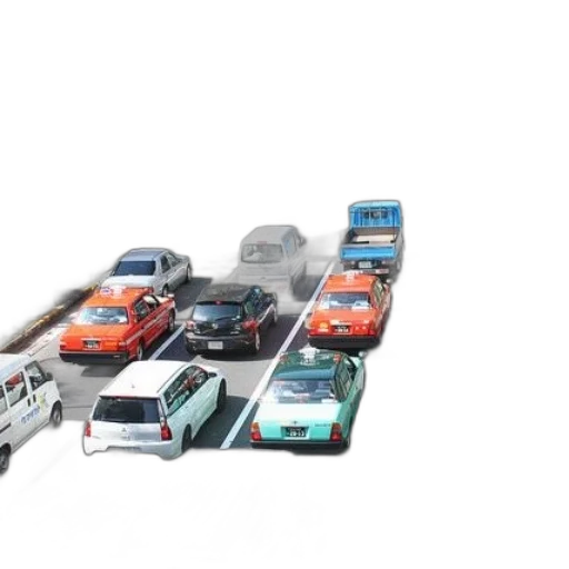 car, 3d render, concept art, busy transparent PNG cut-out