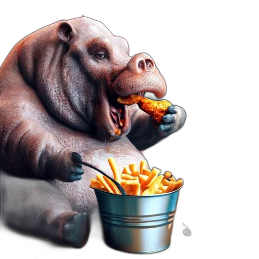 food, animal, creature, photorealistic transparent PNG cut-out