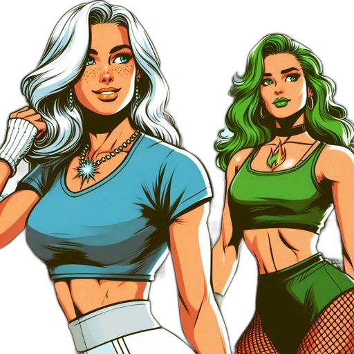 comic book art, concept art, cartoon, pixel art transparent PNG cut-out