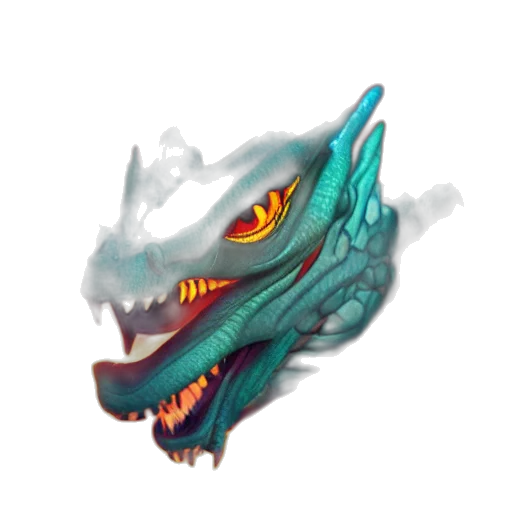 dragon, creature, mask, face transparent PNG cut-out