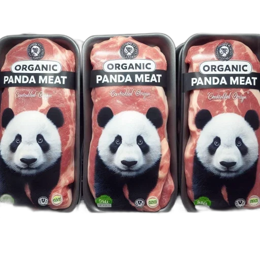 food, organic, panda, meat transparent PNG cut-out