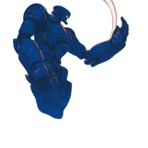 mask, jacket, staff, robot transparent PNG cut-out