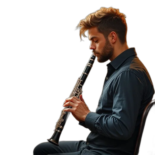 staff, clarinet, exam, pieces transparent PNG cut-out