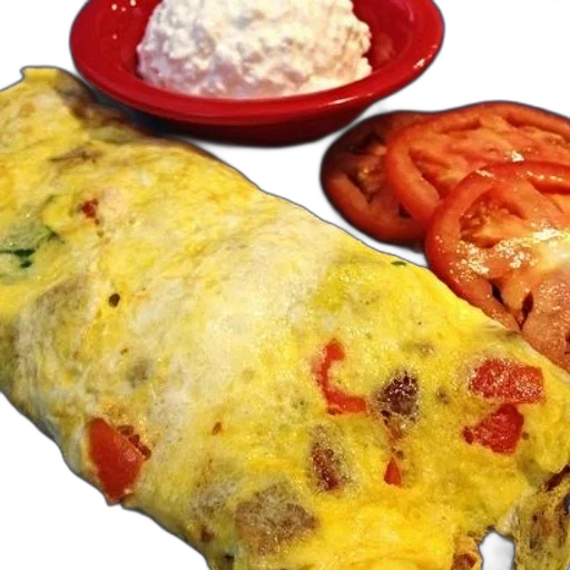 food, delicious, omelette, tomatoes transparent PNG cut-out