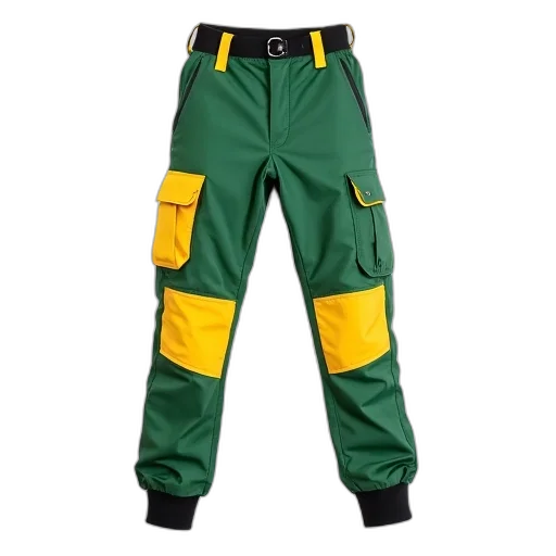 jacket, green, pair, yellow transparent PNG cut-out