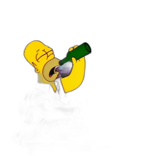 bottle, food, staff, pixel art transparent PNG cut-out