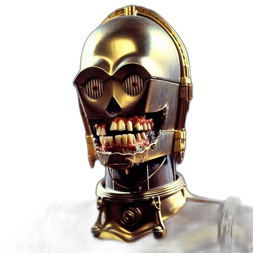robot, mask, face, concept art transparent PNG cut-out