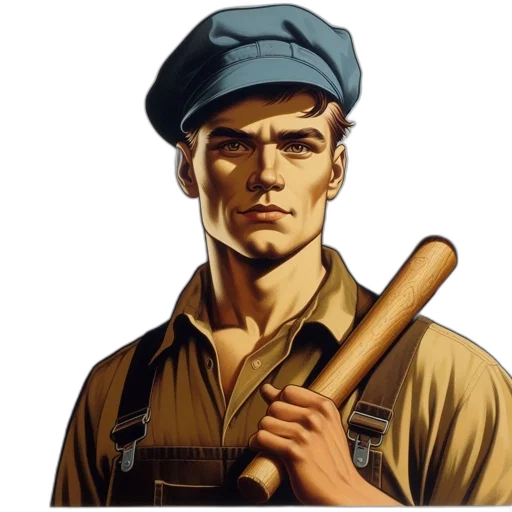 staff, weapon, umbrella, hat transparent PNG cut-out
