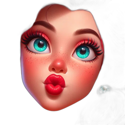 face, mask, jewelry, 3d render transparent PNG cut-out