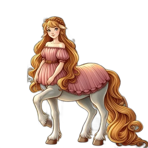 dress, staff, hair, animal transparent PNG cut-out
