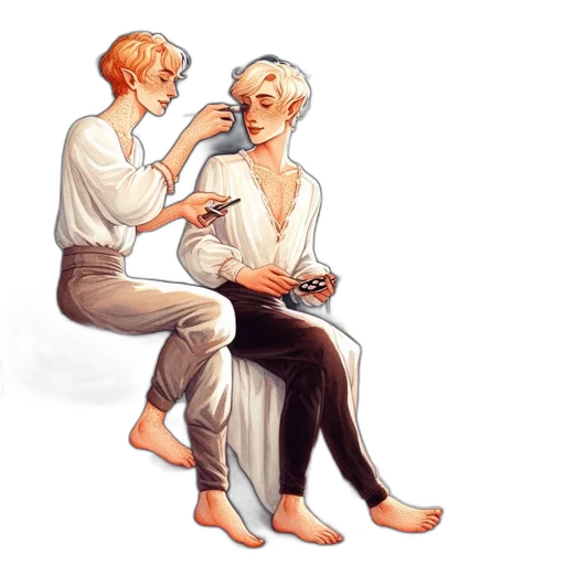 staff, concept art, watercolor, oil painting transparent PNG cut-out
