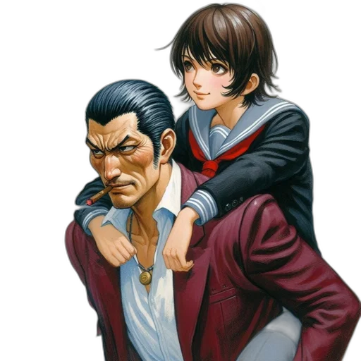 jacket, comic book art, concept art, anime transparent PNG cut-out
