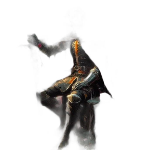 mask, staff, creature, sword transparent PNG cut-out