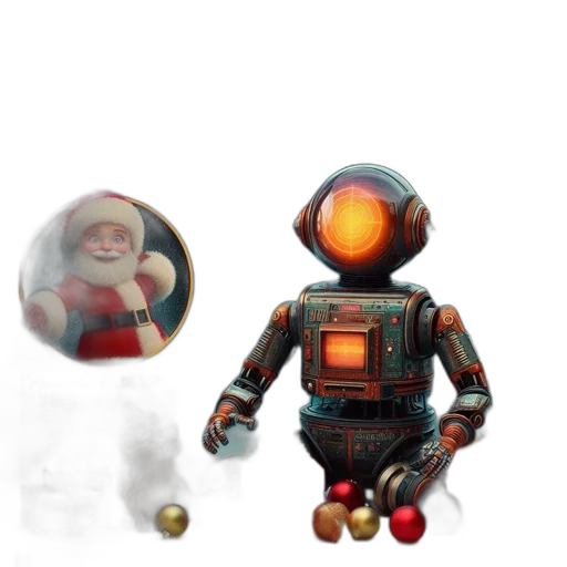 robot, concept art, 3d render, pixel art transparent PNG cut-out