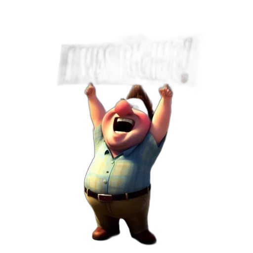 staff, 3d render, concept art, overweight transparent PNG cut-out