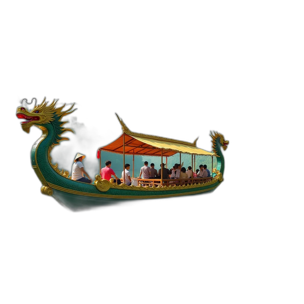 dragon, crown, staff, 3d render transparent PNG cut-out