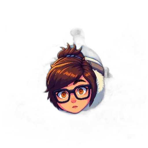 hair, staff, jewelry, hat transparent PNG cut-out