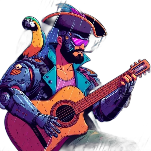 robot, jacket, concept art, fantasy art transparent PNG cut-out