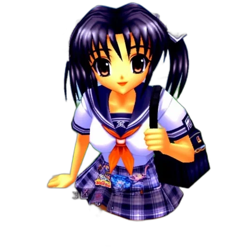 staff, dress, 3d render, anime transparent PNG cut-out