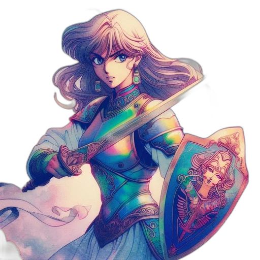 sword, weapon, dragon, watercolor transparent PNG cut-out