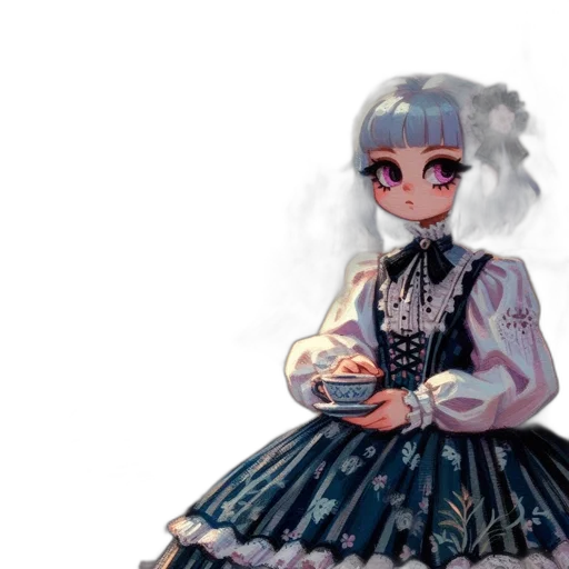 dress, robot, staff, mask transparent PNG cut-out