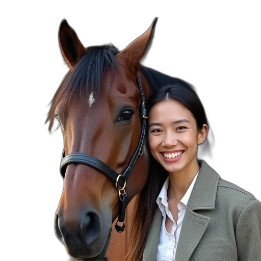staff, animal, face, jacket transparent PNG cut-out