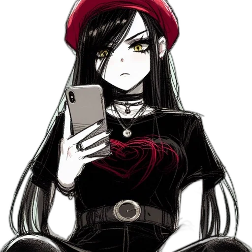 hat, dress, staff, robot transparent PNG cut-out
