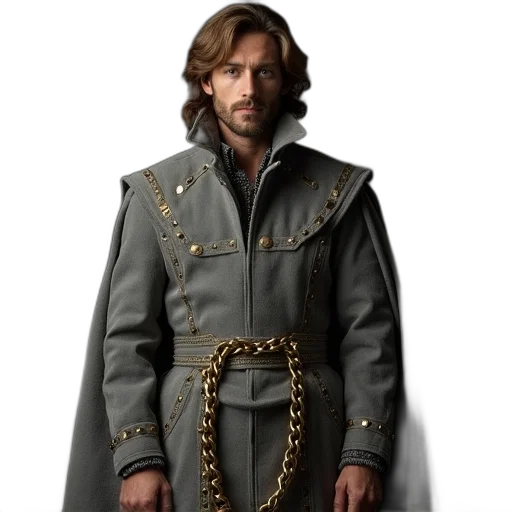 jacket, sword, staff, concept art transparent PNG cut-out