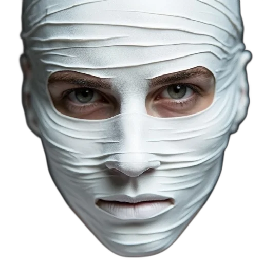 mask, face, robot, creature transparent PNG cut-out
