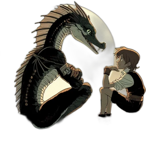dragon, creature, mask, sword transparent PNG cut-out