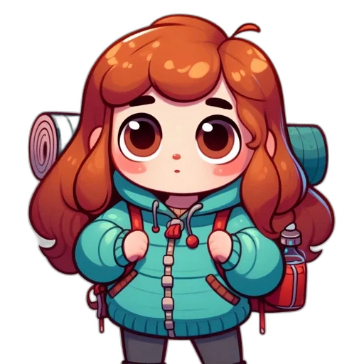 staff, jacket, pixel art, cartoon transparent PNG cut-out