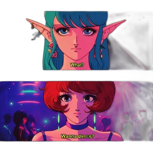mask, vaporwave, anime, concept art transparent PNG cut-out