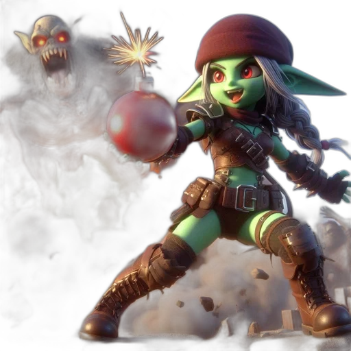 concept art, fantasy art, 3d render, pixel art transparent PNG cut-out
