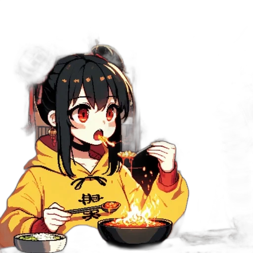 food, staff, creature, anime transparent PNG cut-out