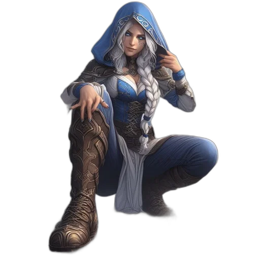 dress, jacket, staff, concept art transparent PNG cut-out