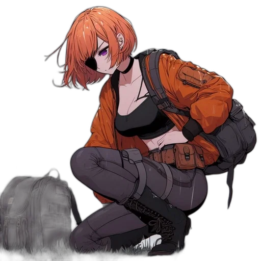 jacket, weapon, creature, robot transparent PNG cut-out