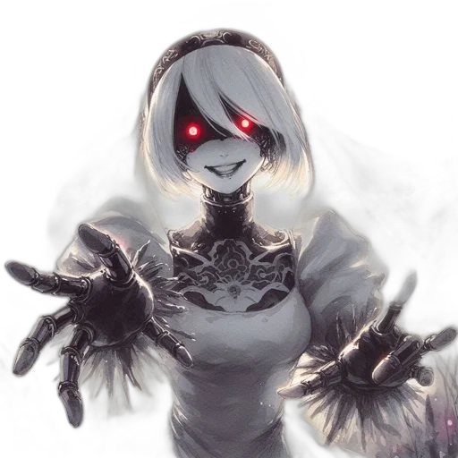mask, robot, creature, weapon transparent PNG cut-out