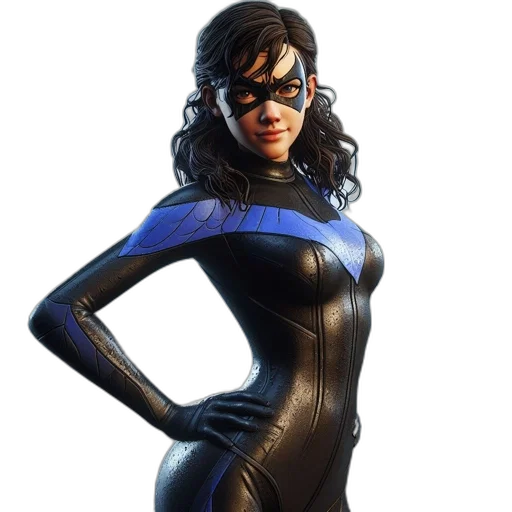 dress, concept art, comic book art, 3d render transparent PNG cut-out
