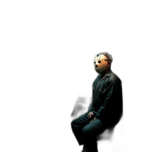 jacket, staff, mask, face transparent PNG cut-out