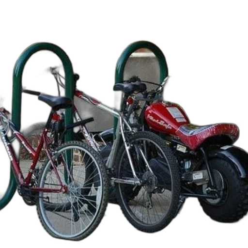 3d render, photorealistic, two, bicycles transparent PNG cut-out