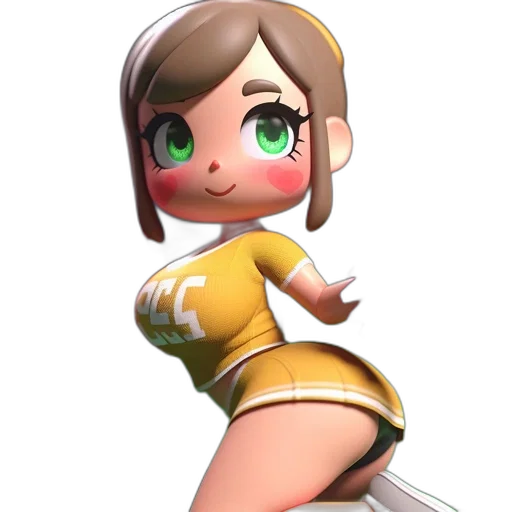 dress, robot, staff, weapon transparent PNG cut-out