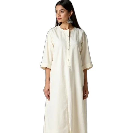 dress, ladies, off, white transparent PNG cut-out