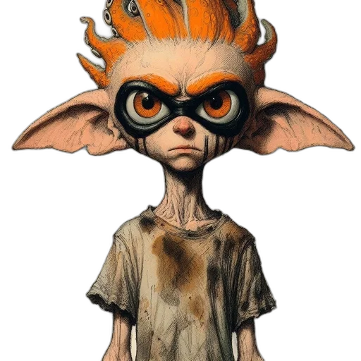 mask, creature, staff, animal transparent PNG cut-out