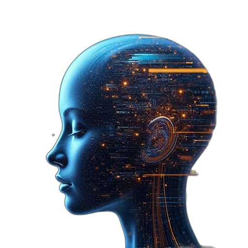 robot, face, cyberpunk, concept art transparent PNG cut-out